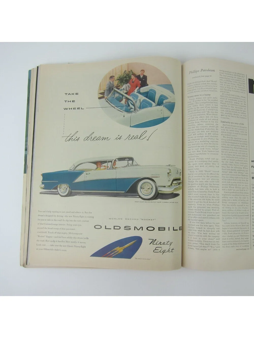 Vintage FORTUNE Magazine August 1954 Phillips Petroleum, Motorola, Caterpillar